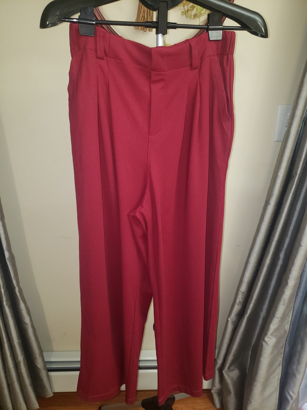 Halara Flex™ High Waisted Pocket Wide Leg Waffle Work Pants – Anemone, M Petite